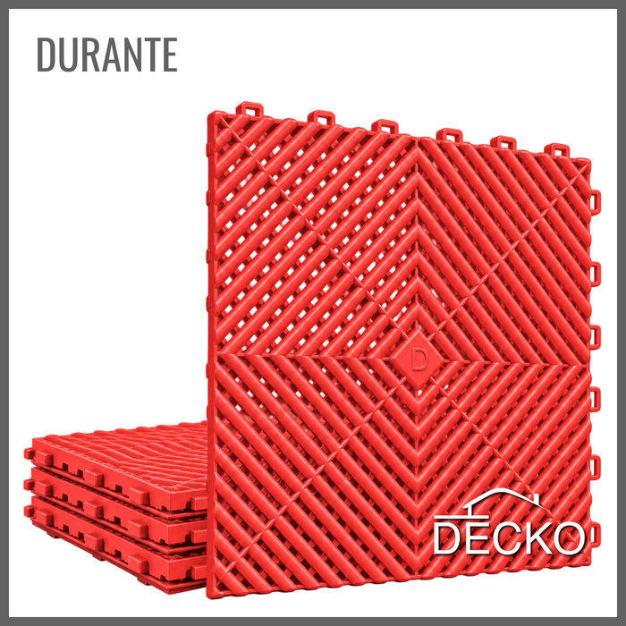 DECKO Durante Nextgen garage tile - Red