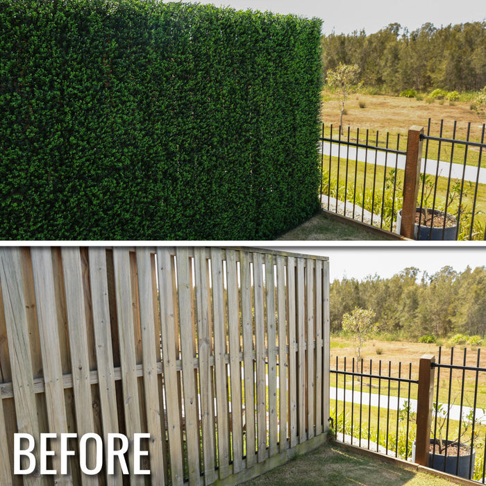Artificial Plants Green Wall Panel - ARBOREA - Box of 12 panels - 500x500mm | DECKO VERDURE (3 m² /Box)