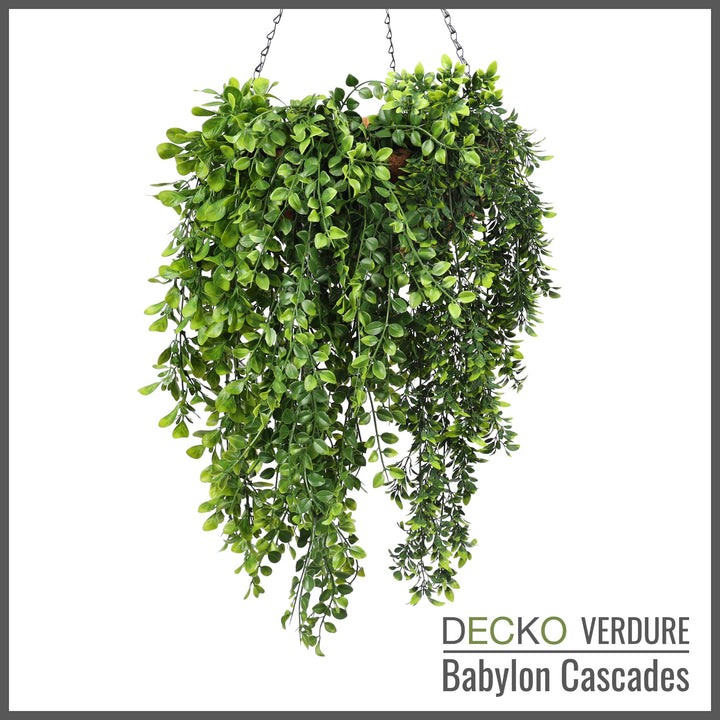 Artificial Hanging Plants - <b>SENNA</b> Collection (2 sets of 3 different plants) | DECKO Verdure Babylon Cascades