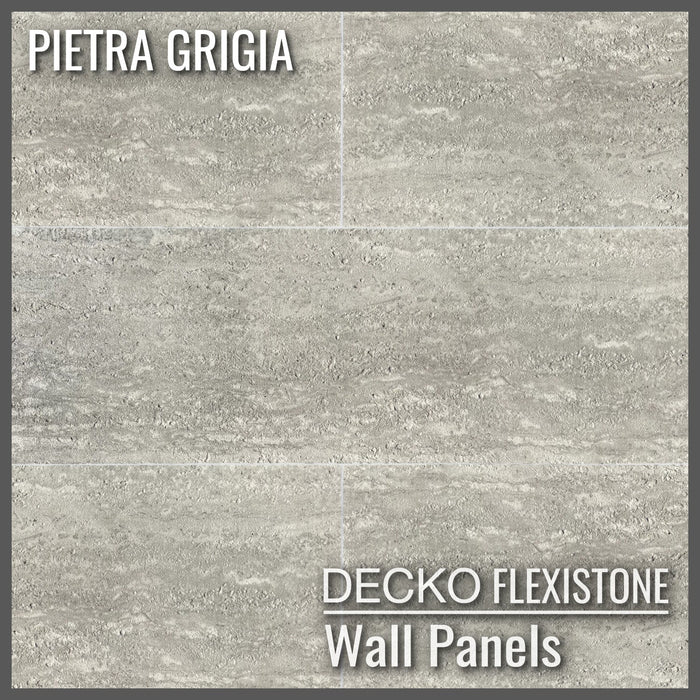 DECKO FLEXISTONE wall panel SAMPLE - PIETRA GRIGIA - Free Shipping