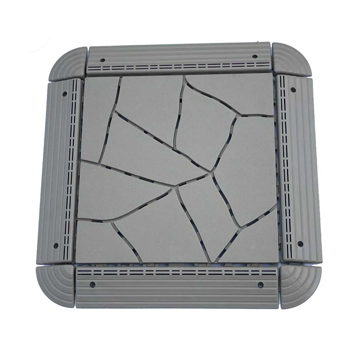 Ramp Edges for DECKO Lite PP Deck Tiles - <b>Choose Colour</b> - Premium, 100% Recycled Polypropylene (One Piece)