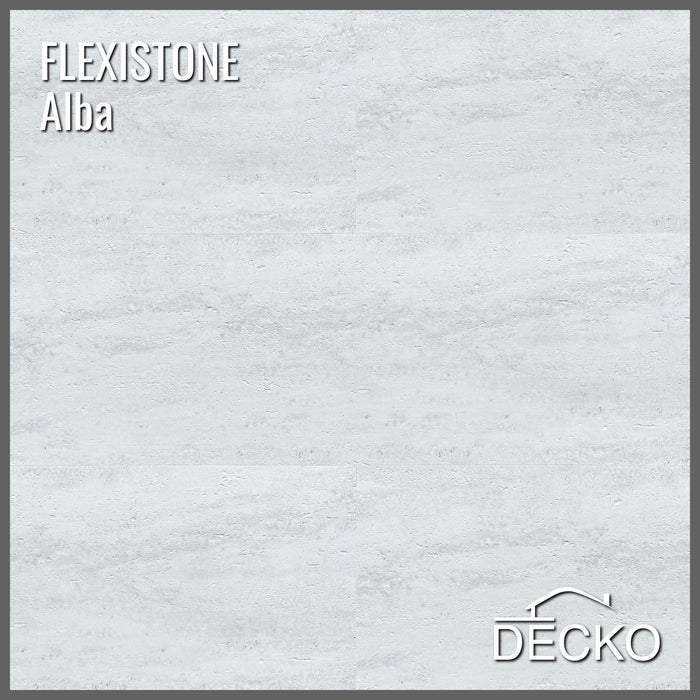 Flexible 3D Stone Wall Panels - <b>PIETRA ALBA</b> - Box of 16 panels (900x300mm) <b>4.32m<sup>2</sup></b> coverage | DECKO Flexistone