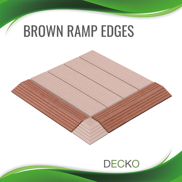 RAMP EDGE - for DECKO Premium Tiles - choose colour - 300/80/20