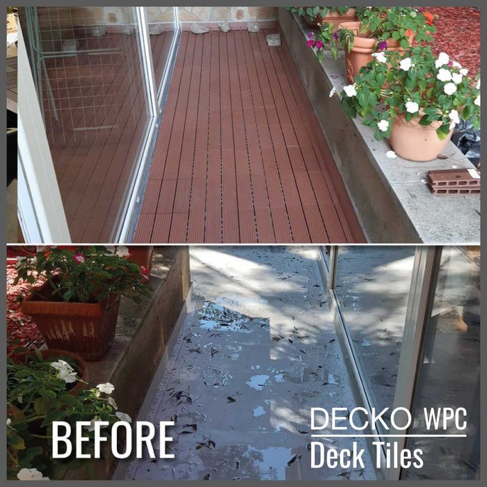 DECKO Premium Tiles - <b>BROWN</b> - 300/300/20 - Price/Tile