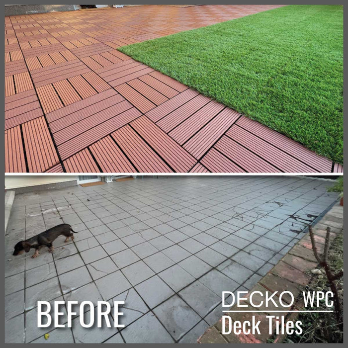 DECKO Premium Tiles - <b>BROWN</b> - 300/300/20 - Price/Tile