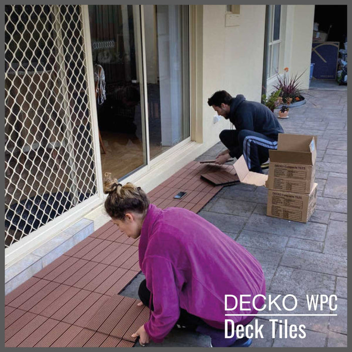 DECKO Premium Tiles - <b>BROWN</b> - 300/300/20 - Price/Tile