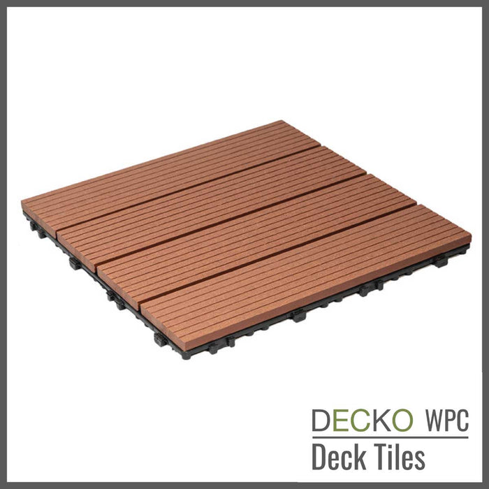 DECKO Premium Tiles - <b>BROWN</b> - 300/300/20 - Price/Tile