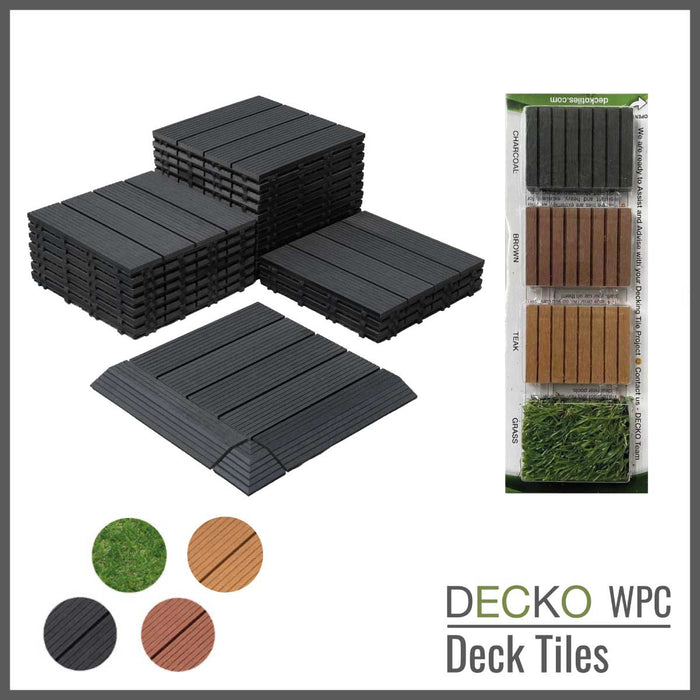 DECKO Premium Tiles - <b>Select Colour</b> - 300/300/20 - Price/Tile
