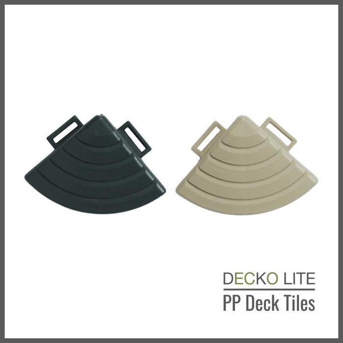 <b>SAMPLE PACK</b> of Deck Tiles, Ramp Edges and Corners - Interlocking PP Flooring | DECKO Lite - Free Shipping