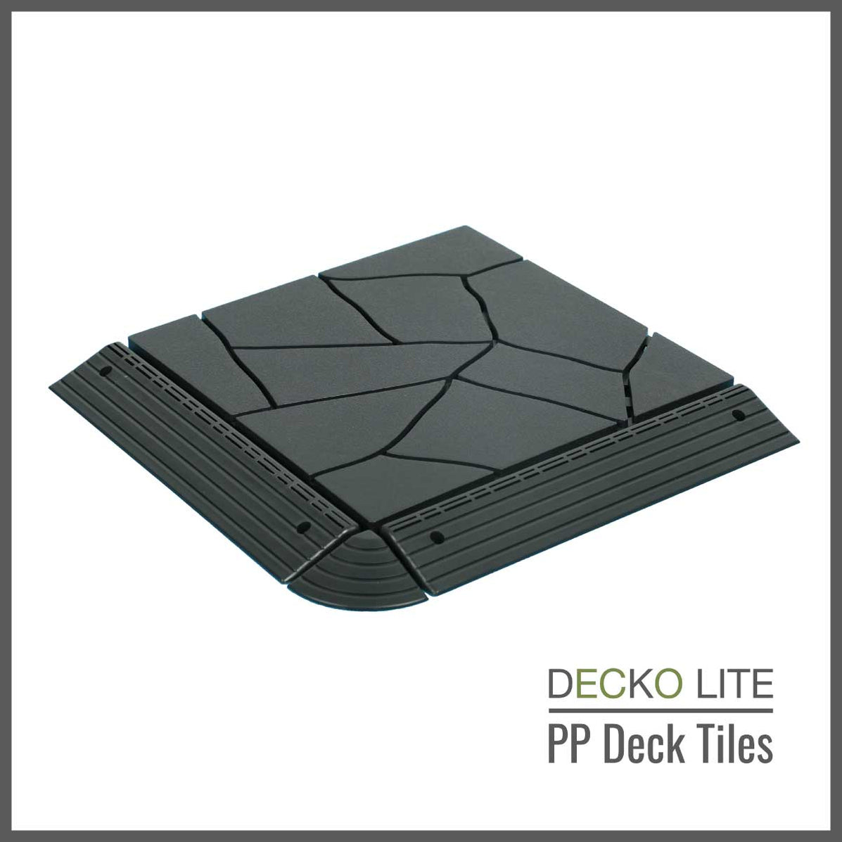 Tile Edge Ramp Corner Ramp Edges for DECKO Lite PP Deck Tiles - Choose Colour — DECKO ...