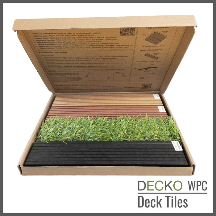 <b>Deck Tile Sample</b> - Full Size - Premium WPC Interlocking | DECKO - with Free Delivery