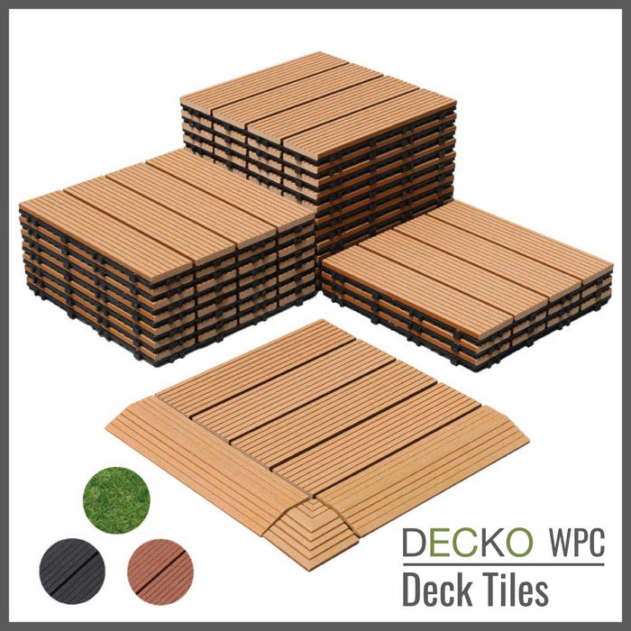 DECKO Premium Tiles - <b>Select Colour</b> - 300/300/20 - Price/Tile