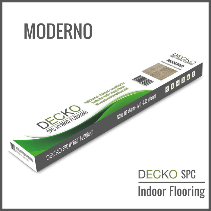 DECKO SPC Hybrid Flooring - <b>MODERNO</b> - Price/Box (2.23 SQM/Box)