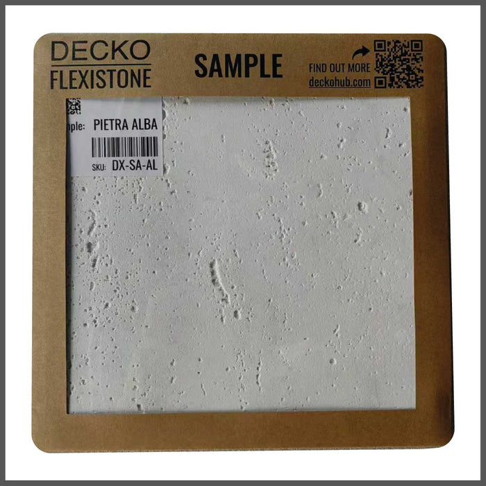DECKO Flexistone Textured Stone Wall Panels - <b>PIETRA ALBA</b> - Box of 16 panels (900x300mm) <b>4.32sqm</b> coverage