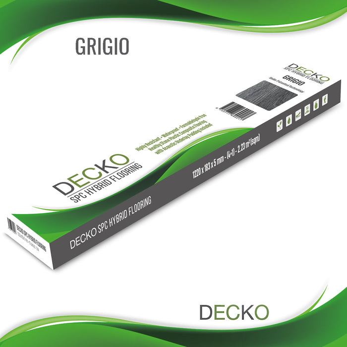 DECKO SPC Flooring - GRIGIO - Price/Box (2.23 SQM/Box)