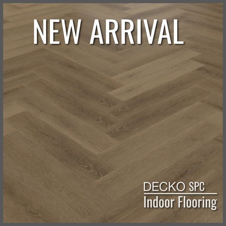 SPC Hybrid Vinyl Plank Flooring - <b>CHIARA Herringbone</b> - Waterproof Stone Plastic Composite | DECKO (1.64 m<sup>2</sup> box)