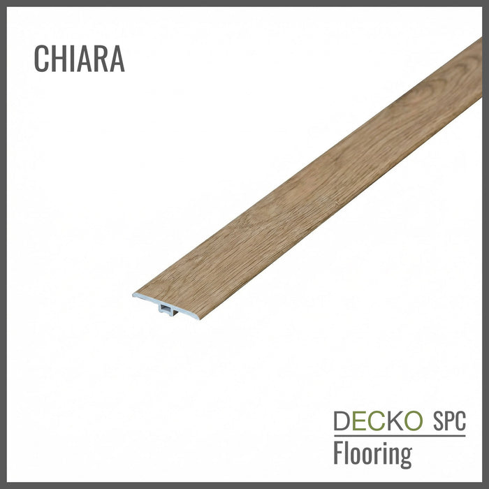 <b>T-Mould Transition Strip</b> - SPC Hybrid Vinyl Plank Flooring - | DECKO - 1220 mm long piece