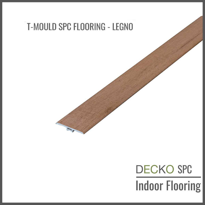<b>T-Mould Transition Strip</b> - SPC Hybrid Vinyl Plank Flooring - | DECKO - 1220 mm long piece