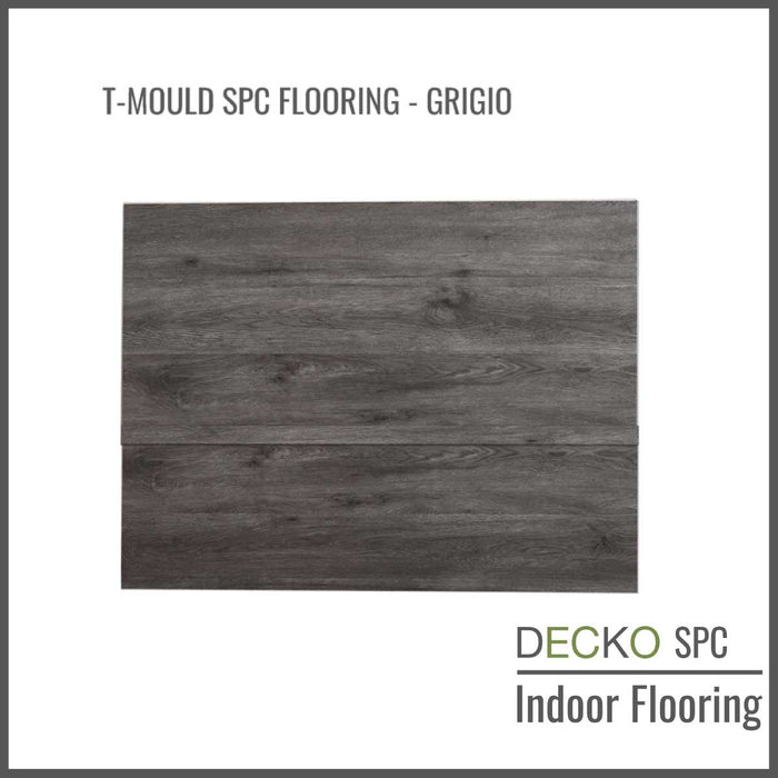 <b>T-Mould Transition Strip</b> - SPC Hybrid Vinyl Plank Flooring - | DECKO - 1220 mm long piece