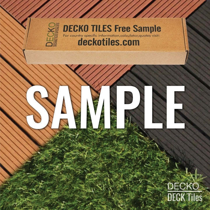 Deck Tile Sample Pack - Premium WPC Interlocking | DECKO - with Free Delivery