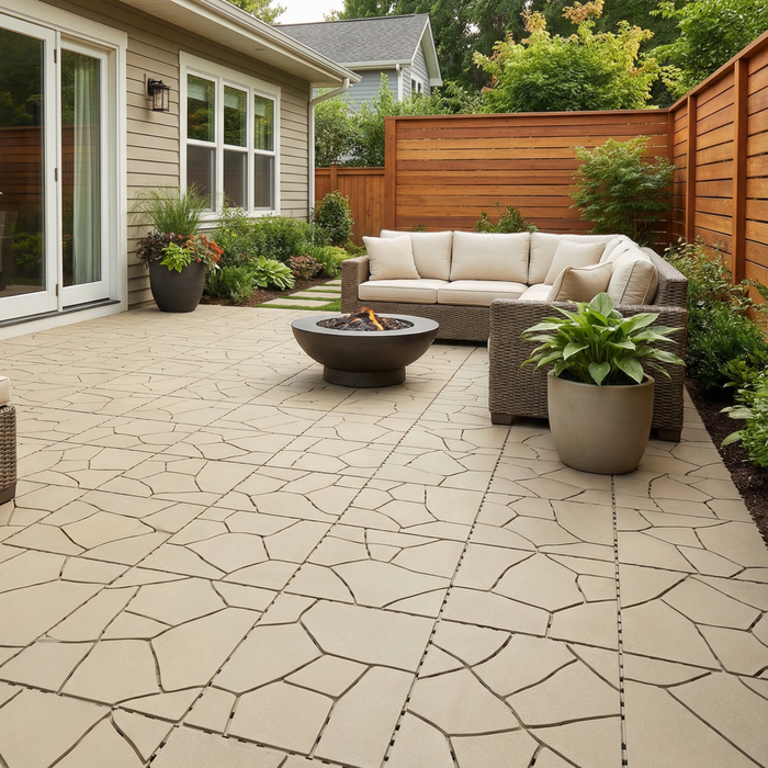 <b>SAMPLE PACK</b> of Deck Tiles, Ramp Edges and Corners - Interlocking PP Flooring | DECKO Lite - Free Shipping