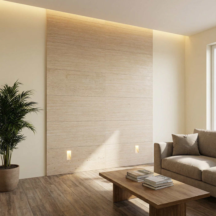 Flexible 3D Stone Wall Panel Sample - TRAVERTINO | DECKO Flexistone - Free Shipping