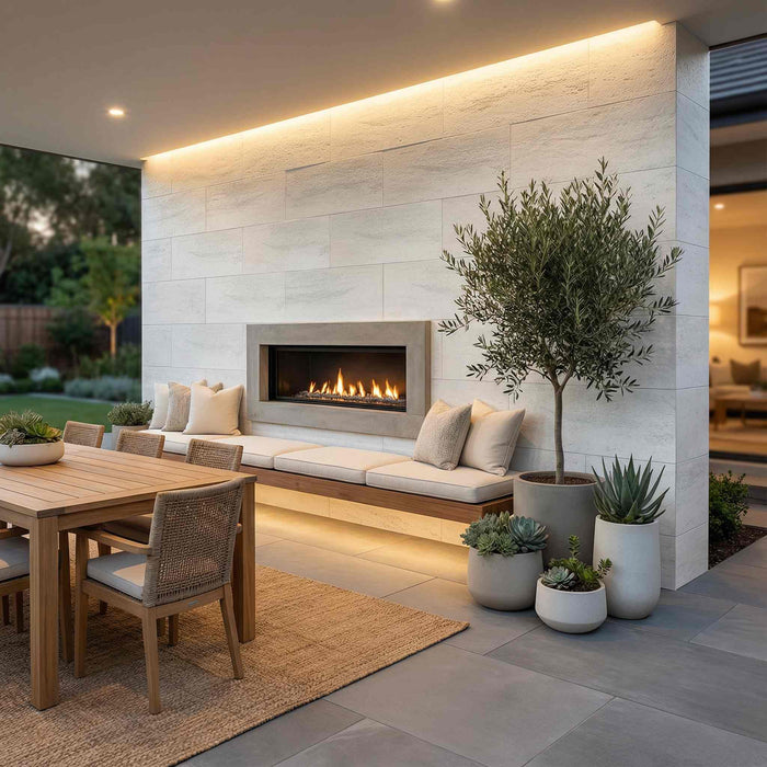 Flexible 3D Stone Wall Panels - <b>PIETRA ALBA</b> - Box of 16 panels (900x300mm) <b>4.32m<sup>2</sup></b> coverage | DECKO Flexistone