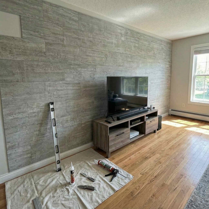 Flexible 3D Stone Wall Panel Sample - PIETRA GRIGIA | DECKO Flexistone - Free Shipping