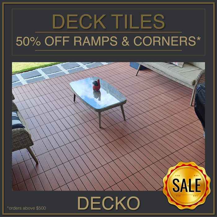 DECKO Premium Tiles - <b>TEAK</b> - 300/300/20 - Price/Tile