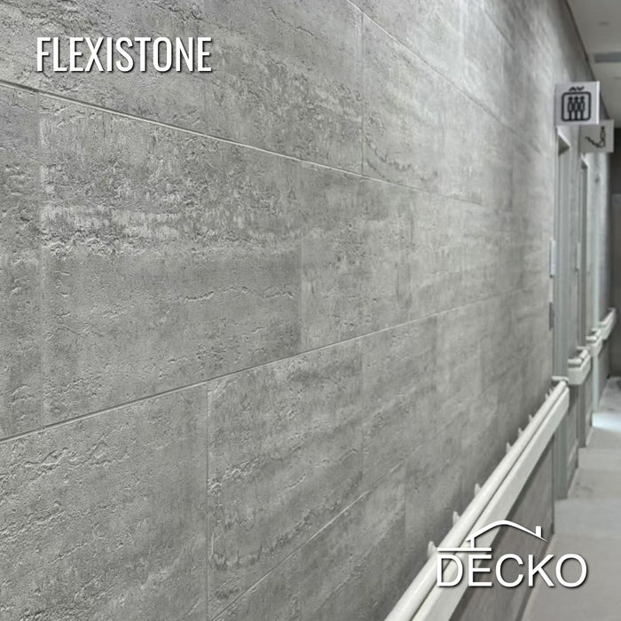 Flexible 3D Stone Wall Panel Sample - PIETRA GRIGIA | DECKO Flexistone - Free Shipping