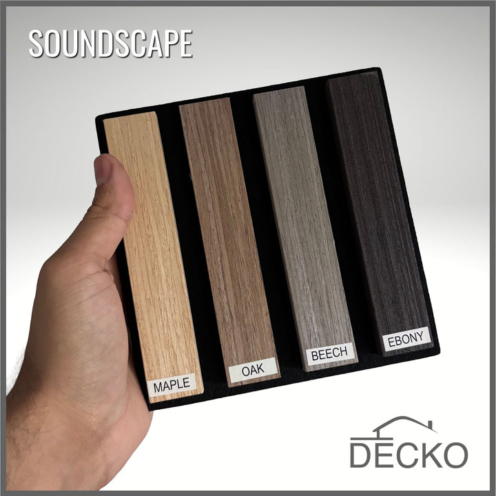Acoustic Sound Dampening Wall Panels Sample Pack | DECKO SOUNDSCAPE - $8.90 handling fee with free delivery (1 / address)