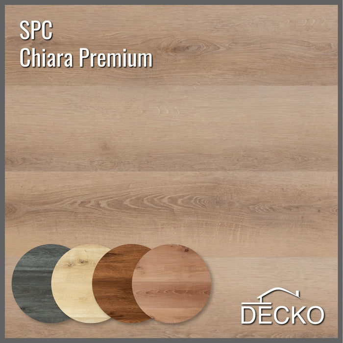 SPC Hybrid Vinyl Plank Flooring - CHIARA Premium Range - Waterproof Stone Plastic Composite | DECKO (1.67 m² box)