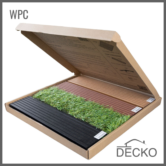 Deck Tile Sample - Full Size - Premium WPC Interlocking | DECKO - with Free Delivery