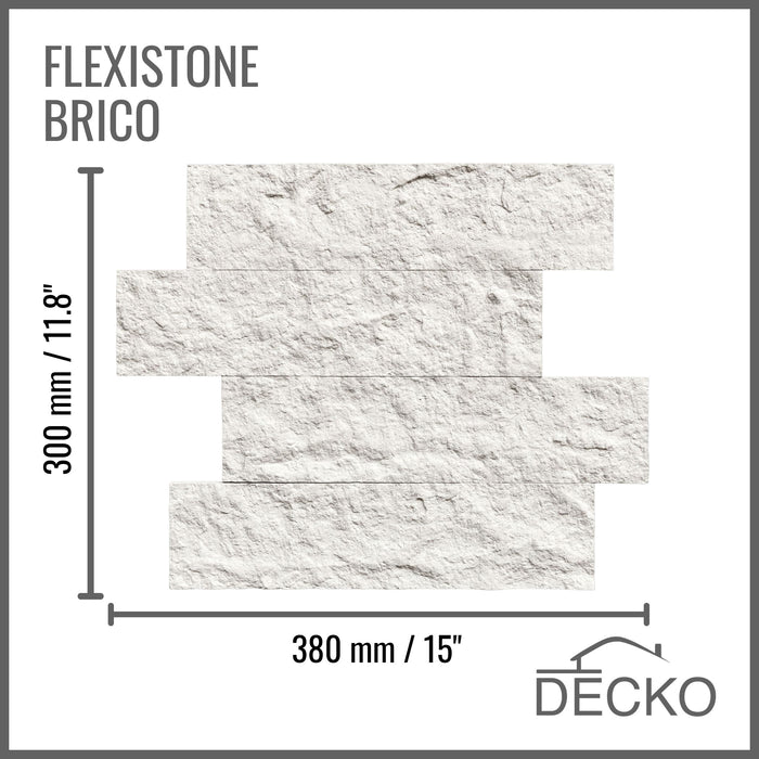 Flexible 3D Stone Wall Panel Sample - BRICO NATURALE | DECKO Flexistone - Free Shipping