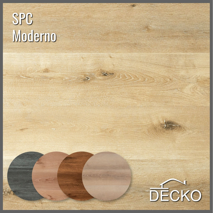SPC Hybrid Vinyl Plank Flooring - MODERNO - Waterproof Stone Plastic Composite | DECKO (2.23 m² box)