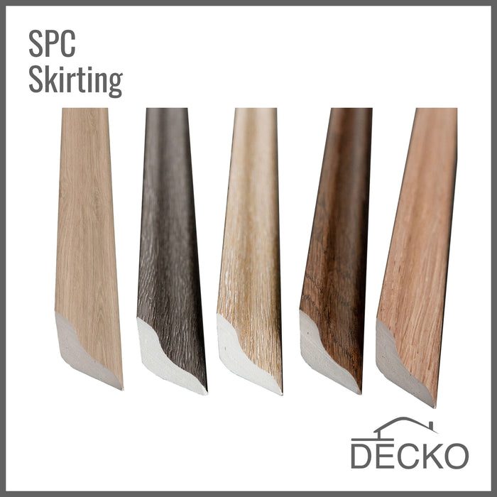 Skirting Scotia - SPC Hybrid Vinyl Plank Flooring - | DECKO - 1220x20x20mm- 45° factory precut ends