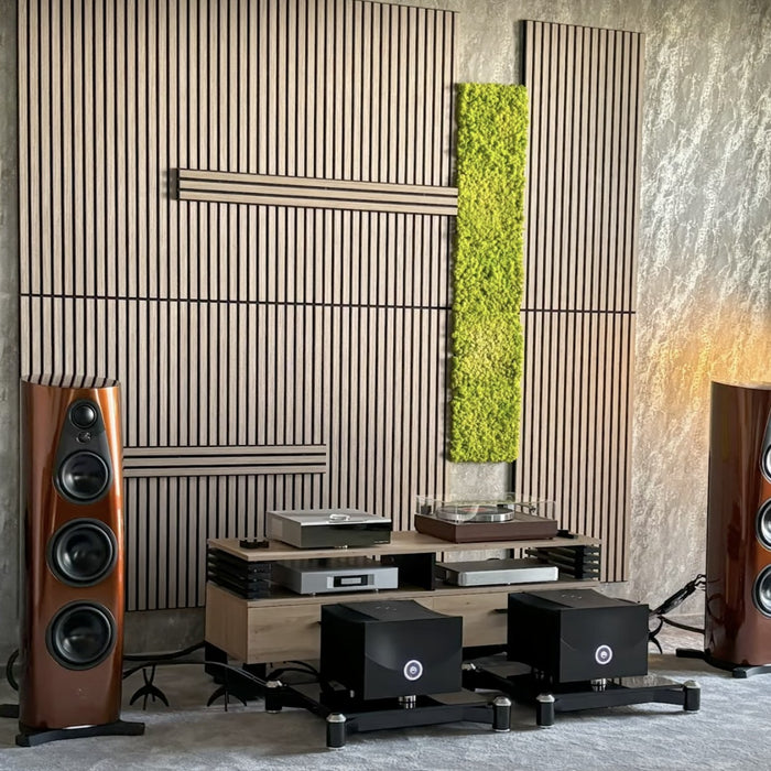 Acoustic Sound Dampening Wall Panels - <b>OAK Square</b> - box of 5 panels (600x600mm) <b>1.8 m<sup>2</sup></b> coverage | DECKO SOUNDSCAPE