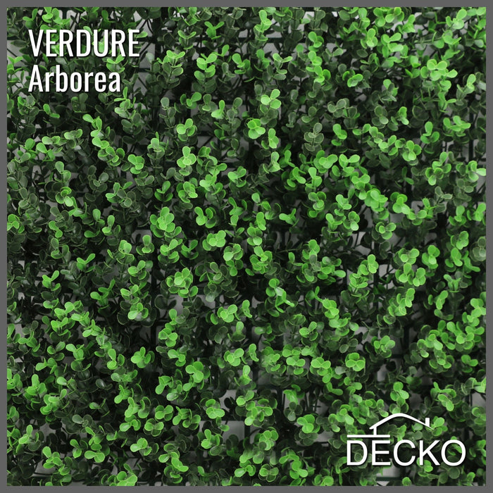 Artificial Plants Green Wall Panel - ARBOREA - 500x500mm | DECKO VERDURE (0.25 m² panel)