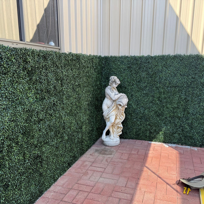 Artificial Plants Green Wall Panel - EVERGREEN - 500x500mm | DECKO VERDURE (0.25 m² panel)