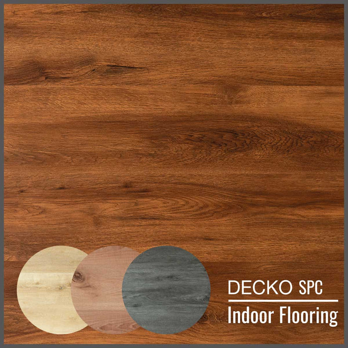 SPC Hybrid Vinyl Plank Flooring – Waterproof Stone Plastic Composite | DECKO (1.64-2.23 m<sup>2</sup> box) - <b>choose colour</b>