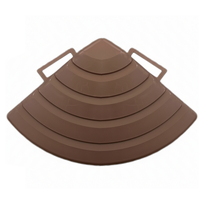Deck Tiles <b>Corner Ramp Edge</b> for Interlocking PP Flooring | DECKO Lite (60x60x20 mm) - High End Polypropylene | 100% Recyclable