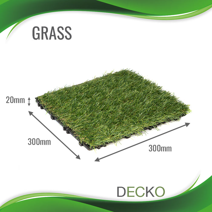DECKO Premium Tiles - GRASS (One Piece) - 300/300/20