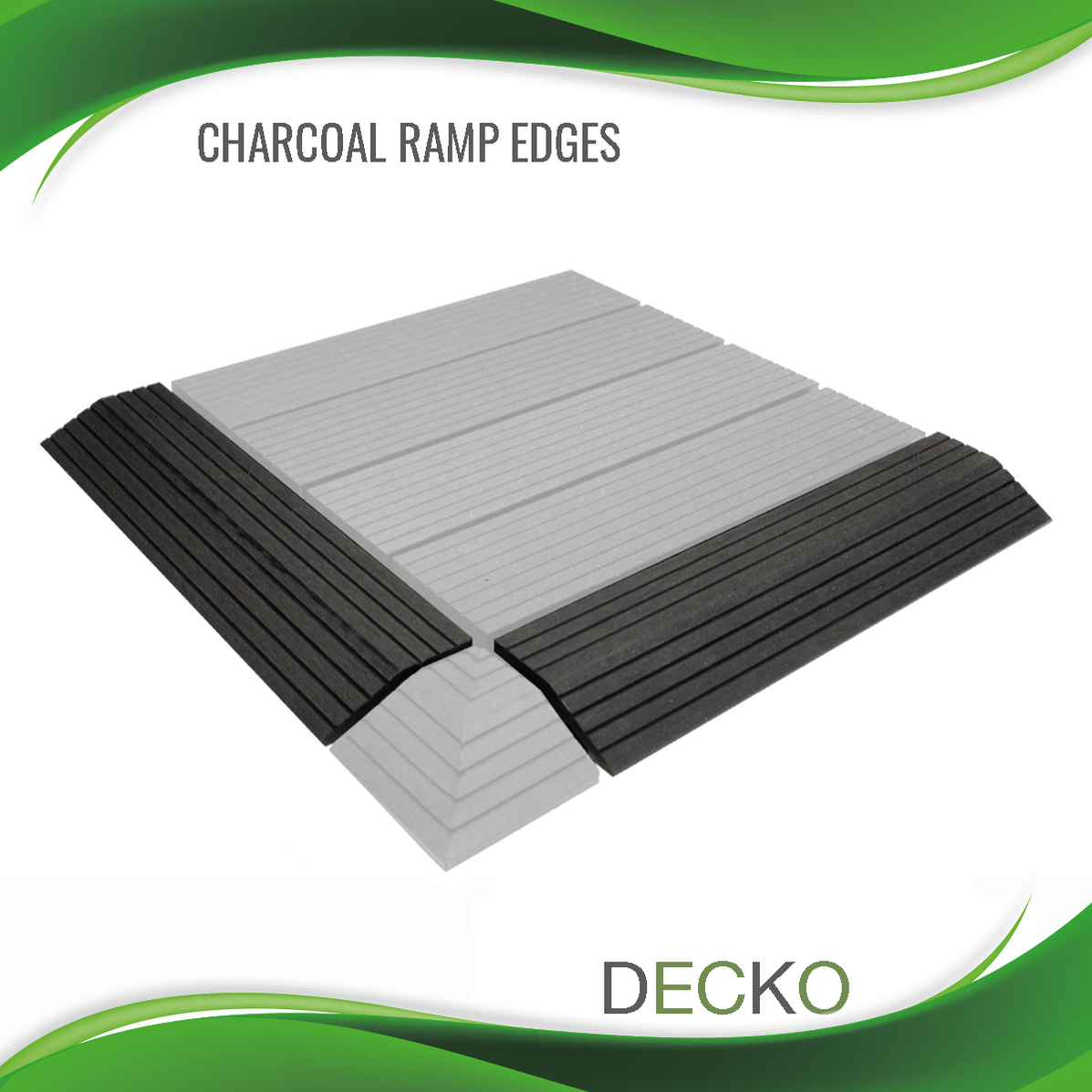Tiles Ramp Edge RAMP EDGE - for DECKO Premium Tiles - choose colour - 300/80/20 — DECKO ...