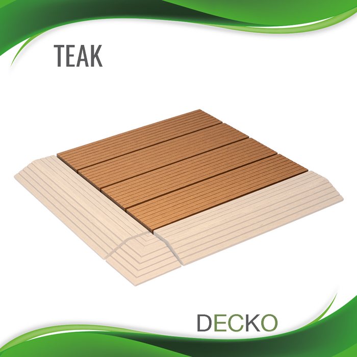 DECKO Premium Tiles - TEAK (One Piece) - 300/300/20