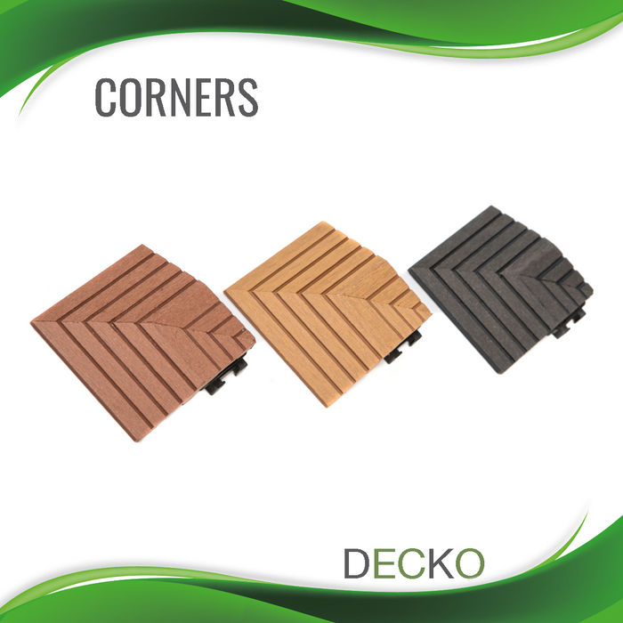 CORNER RE - for DECKO Premium Tiles - choose colour - 80/80/20